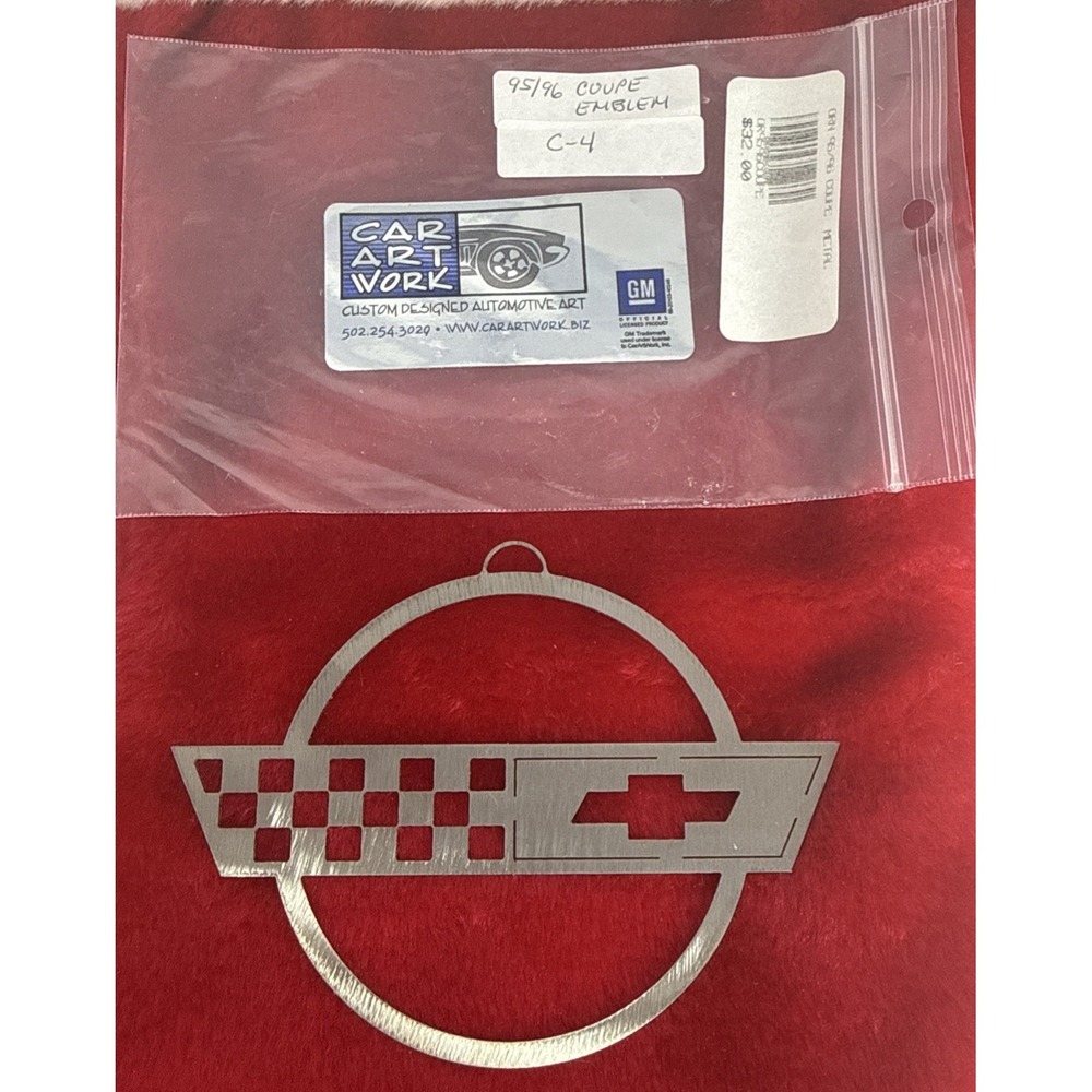 Corvette Christmas Ornament Stainless Steel Car Art Works GM Officially Licensed